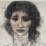 Andaluciana, 1966 Graphite Signed Etching by David Bumbeck (American, 1940-2026)