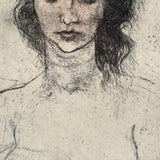 Andaluciana, 1966 Graphite Signed Etching by David Bumbeck (American, 1940-2026)