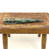 September 13, 1927 Carved Whimsy with Deco-esque Handle in Best Aqua Blue Paint