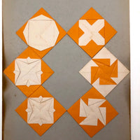 Antique Kindergarten Folded Paper Compositions - Sold Individually (A-F)