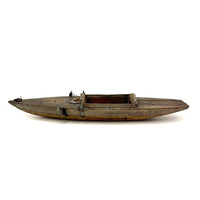 Perfectly Weathered Antique Wooden Model Boat Hull