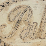 (The Word "And" Appears 46,227 Times) Amazing 1835 Paper Cut "Bible" with Hand-inked Calligraphic Deconstruction