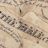 (The Word "And" Appears 46,227 Times) Amazing 1835 Paper Cut "Bible" with Hand-inked Calligraphic Deconstruction