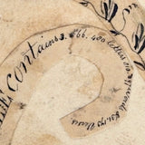 (The Word "And" Appears 46,227 Times) Amazing 1835 Paper Cut "Bible" with Hand-inked Calligraphic Deconstruction