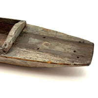 Perfectly Weathered Antique Wooden Model Boat Hull