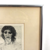 Andaluciana, 1966 Graphite Signed Etching by David Bumbeck (American, 1940-2026)
