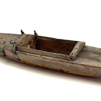 Perfectly Weathered Antique Wooden Model Boat Hull