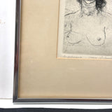Andaluciana, 1966 Graphite Signed Etching by David Bumbeck (American, 1940-2026)