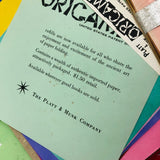 Huge Vintage Origami Lot: First Edition Mid-Century Books, Tons of Paper, and A Few Creations!