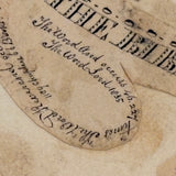 (The Word "And" Appears 46,227 Times) Amazing 1835 Paper Cut "Bible" with Hand-inked Calligraphic Deconstruction