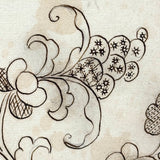 Lovely c. 1800 Hand-drawn Patterns (Presumed for Embroidery), Ink on Watermarked Laid
