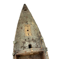 Perfectly Weathered Antique Wooden Model Boat Hull