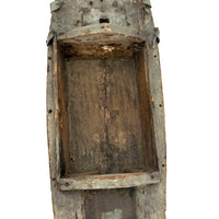 Perfectly Weathered Antique Wooden Model Boat Hull