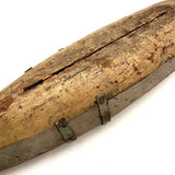 Perfectly Weathered Antique Wooden Model Boat Hull