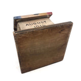 1914 WW1 Folk Art House Shaped Match Dispenser + Striker