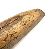 Perfectly Weathered Antique Wooden Model Boat Hull