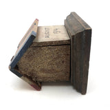 1914 WW1 Folk Art House Shaped Match Dispenser + Striker