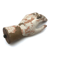 Evocative Old Wooden Mannequin Hand in Chippy Paint