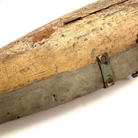 Perfectly Weathered Antique Wooden Model Boat Hull
