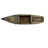 Perfectly Weathered Antique Wooden Model Boat Hull