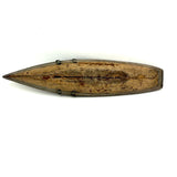Perfectly Weathered Antique Wooden Model Boat Hull