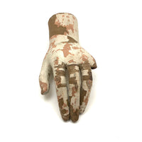 Evocative Old Wooden Mannequin Hand in Chippy Paint