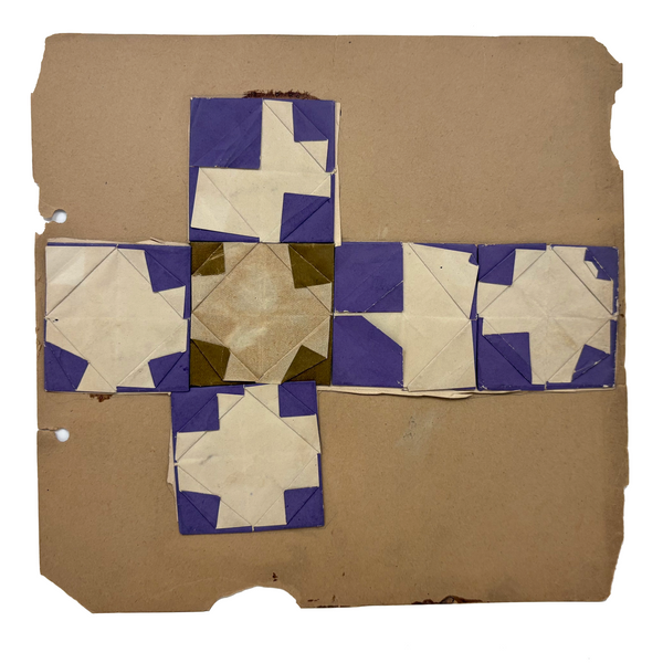 Transcendent (and Ultra Painterly) Froebel Kindergarten Folded Paper Composition