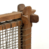 Old Hand-carved Folk Art (Sailor Made?) Chair with Interlocking Corners and Secret Rattles Inside