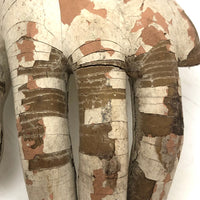 Evocative Old Wooden Mannequin Hand in Chippy Paint