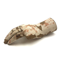 Evocative Old Wooden Mannequin Hand in Chippy Paint
