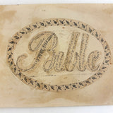 (The Word "And" Appears 46,227 Times) Amazing 1835 Paper Cut "Bible" with Hand-inked Calligraphic Deconstruction