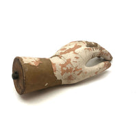 Evocative Old Wooden Mannequin Hand in Chippy Paint