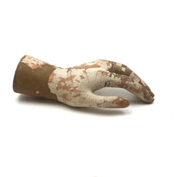 Evocative Old Wooden Mannequin Hand in Chippy Paint