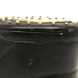 Amazing 19th C. Sailor Made Table Snuff Box with Rollable Dice Encased in Sole!