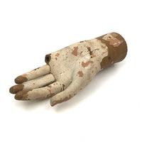 Evocative Old Wooden Mannequin Hand in Chippy Paint