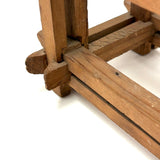 Old Hand-carved Folk Art (Sailor Made?) Chair with Interlocking Corners and Secret Rattles Inside