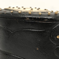 Amazing 19th C. Sailor Made Table Snuff Box with Rollable Dice Encased in Sole!