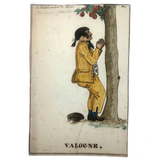 Curious c. 1800 French Watercolor, Le Diable Couleur de Rose Opera, Valogne
