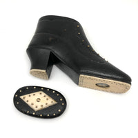 Amazing 19th C. Sailor Made Table Snuff Box with Rollable Dice Encased in Sole!