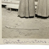 SOLD Sintwisters, August 1911, Backs Turned Portrait of Women in Calicos with Evocative Spooneristic Caption