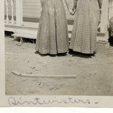 SOLD Sintwisters, August 1911, Backs Turned Portrait of Women in Calicos with Evocative Spooneristic Caption