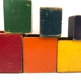 Scarce, Much Loved (Stella- & Rothko-esque!) Set of Six Old Nesting / Stacking Boxes
