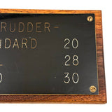 (In Want of a Hard Rudder) Resonant Rudder Angles Sign: Standard, Full, Hard