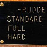 (In Want of a Hard Rudder) Resonant Rudder Angles Sign: Standard, Full, Hard