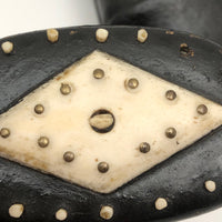 Amazing 19th C. Sailor Made Table Snuff Box with Rollable Dice Encased in Sole!