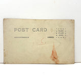 Young Wrestler/Strongman in Prize Belt and Balletic Pose, Antique RPPC (with Bloodstain on Reverse)