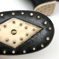 Amazing 19th C. Sailor Made Table Snuff Box with Rollable Dice Encased in Sole!
