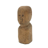 Soulful Little Carved Bald Man Bust