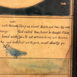 Memorial for Elizabeth G. Davis, Died Aged 11 Weeks, 1812, Ink and Watercolor in Original Frame