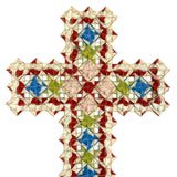 Extremely Intricate Old Folded Paper Cross